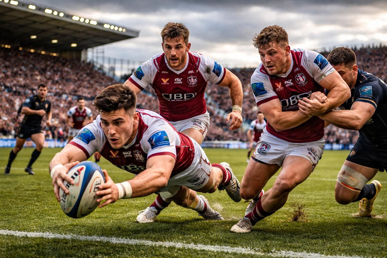 revivez l'essai spectaculaire de l'ubb en champions cup, entre une défense solide et un jeu éclatant, avec jalibert, penaud et bielle-biarrey brillants sur le terrain.