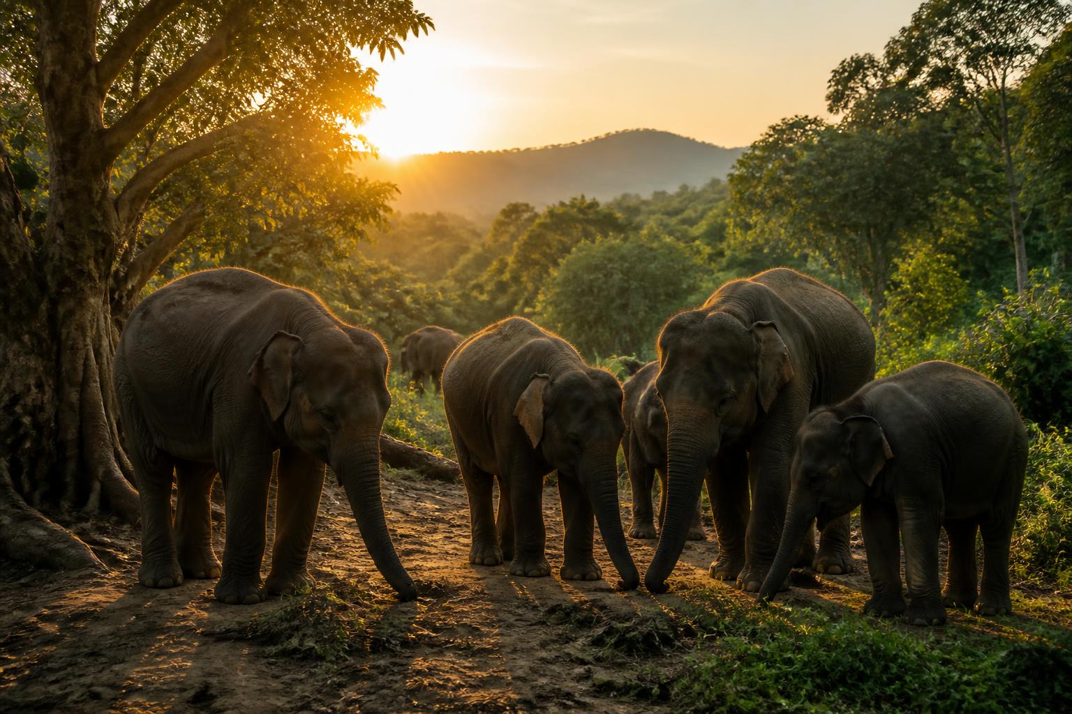 découvrez le mystère fascinant des éléphants qui chaque année reviennent à un lieu précis, touchent le sol de leur trompe puis repartent en silence, après des décennies de recherche.