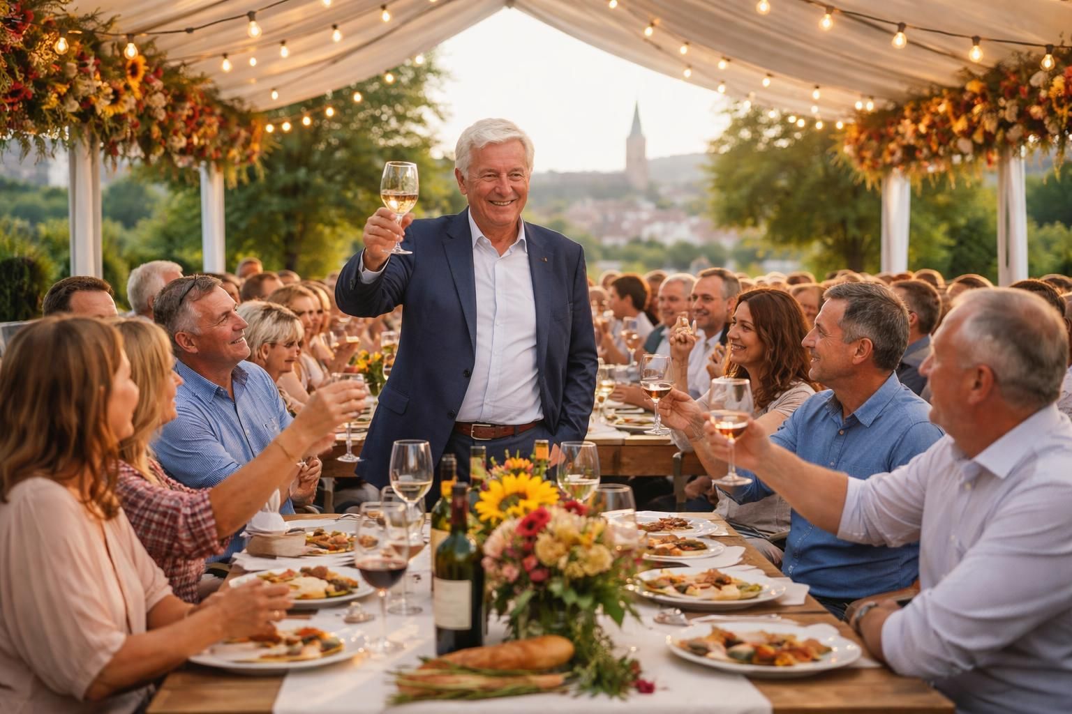 à charvieu-chavagneux, gérard dézempte propose au canon français d'organiser un banquet festif pour renforcer les liens communautaires et célébrer ensemble dans une ambiance conviviale.