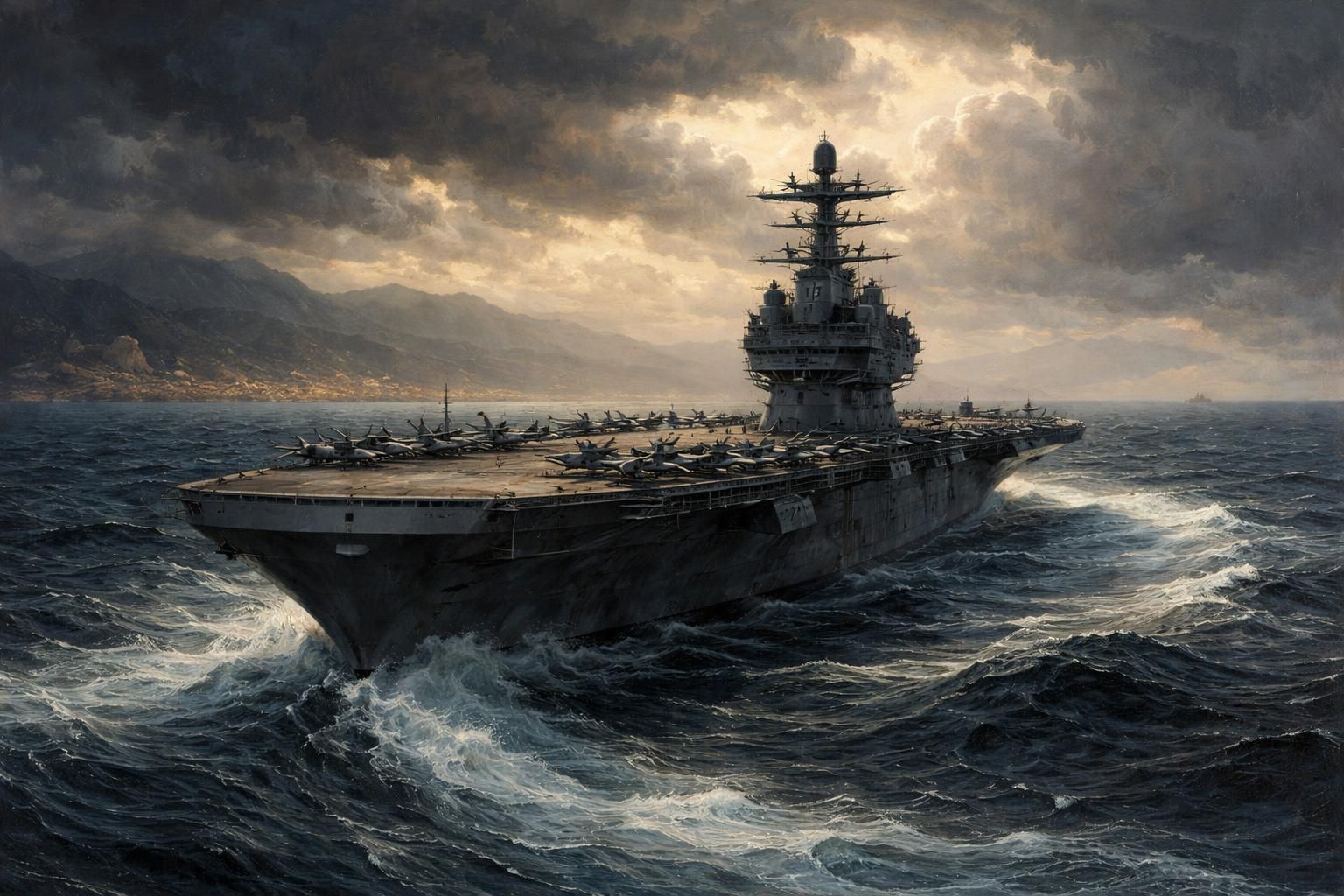 le porte-avions uss gerald r. ford quitte la méditerranée et fait demi-tour pour regagner son port d'attache, dans un contexte de tensions liées au conflit en iran.
