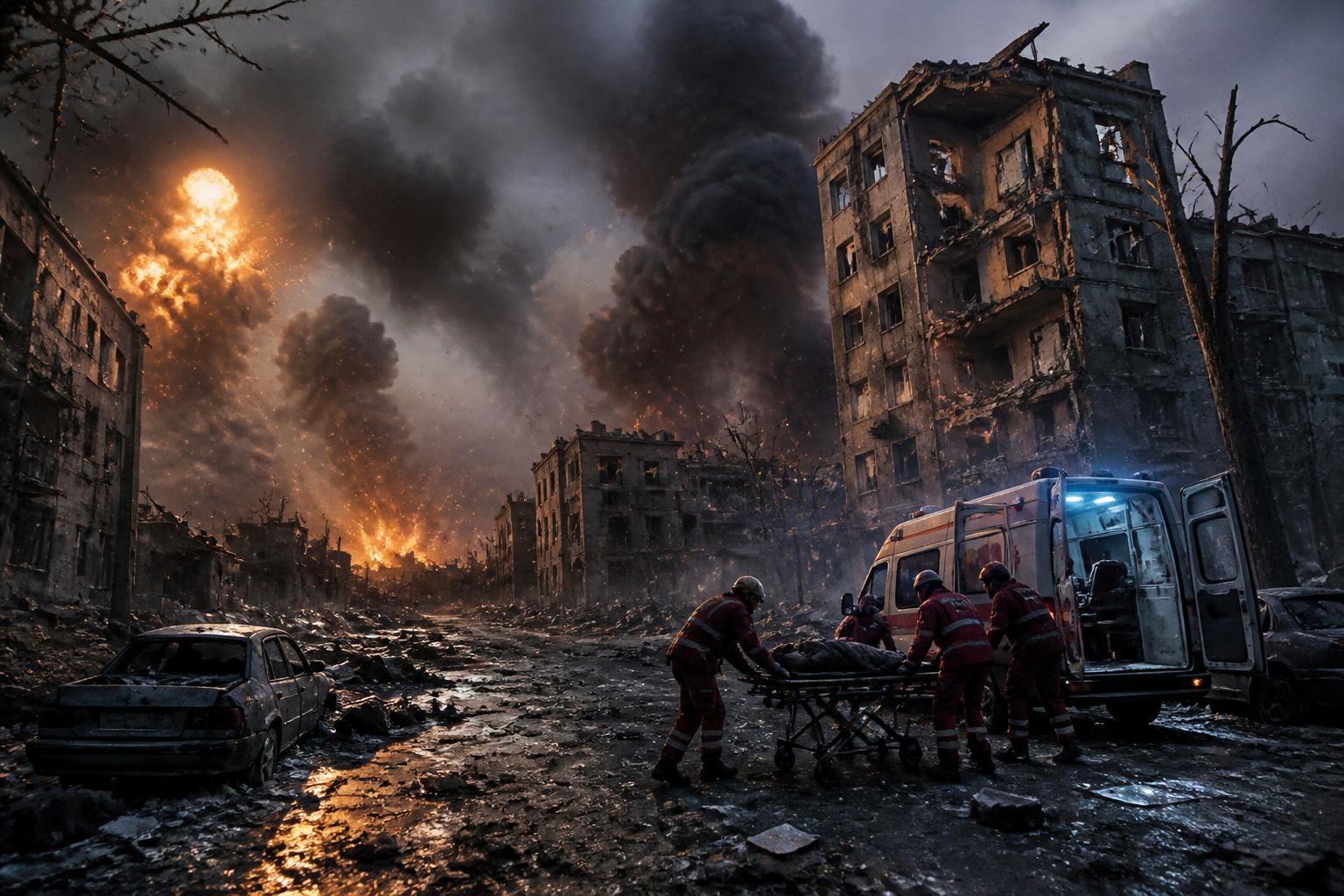 suivez la situation dramatique à kiev, submergée par une intense vague de bombardements russes, avec un bilan tragique d'au moins un mort.