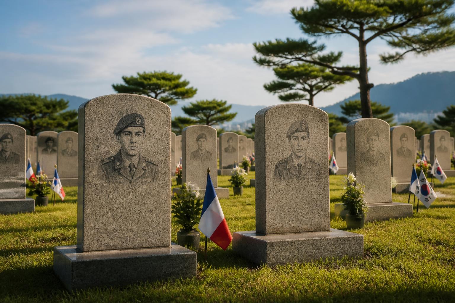 découvrez l'histoire émouvante de deux vétérans français reposant à busan, en corée du sud, 75 ans après la guerre, aux côtés de leurs frères d'armes, un hommage à leur courage et leur sacrifice.