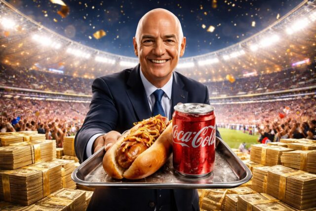 Coupe-du-Monde-2026-Gianni-Infantino-promet-un-hot-dog-et-un-Coca-offerts-en-personne-pour-un-billet-a-2-millions-de-dollars-640x427 Arbeloa annonce : Militao, Bellingham et Camavinga alignés d'entrée demain