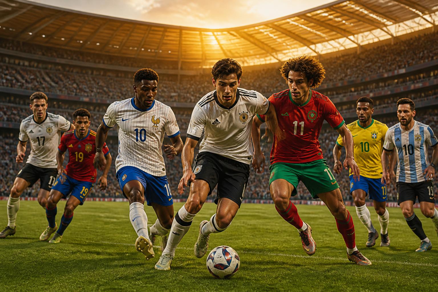 découvrez la série 'world at their feet' sur olympic channel, explorant la coupe du monde 2026 à travers les regards de theate, mejbri, castrop et cinq étoiles du mondial. plongez au cœur de cette aventure footballistique unique.