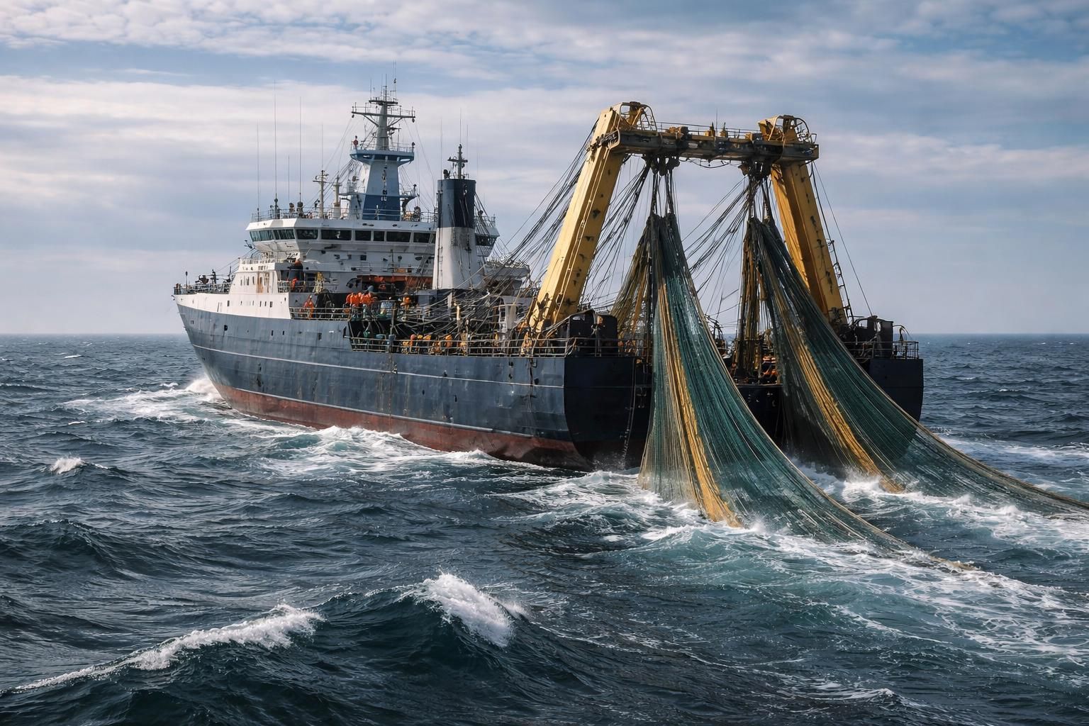 découvrez le chalutier xxl, symbole de la course au gigantisme, capable de capturer jusqu'à 400 tonnes de poissons quotidiennement, et ses impacts écologiques analysés par reporterre.