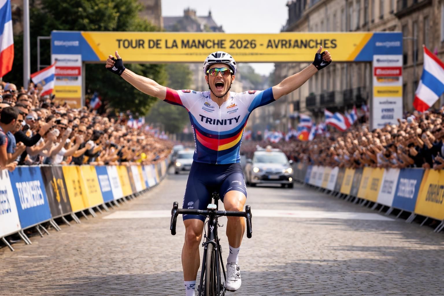 george kimber remporte la quatrième étape du tour de la manche 2026 à avranches, brillant dans cette épreuve cycliste régionale.