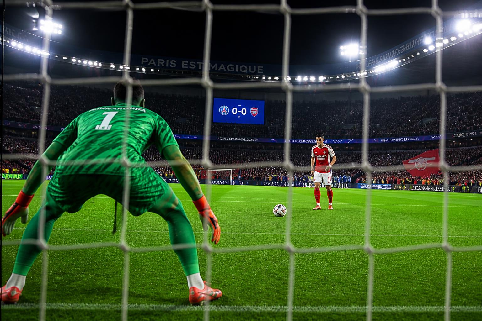 suivez en direct le match haletant psg vs arsenal en ligue des champions, déterminé aux tirs au but pour une qualification pleine de suspense.