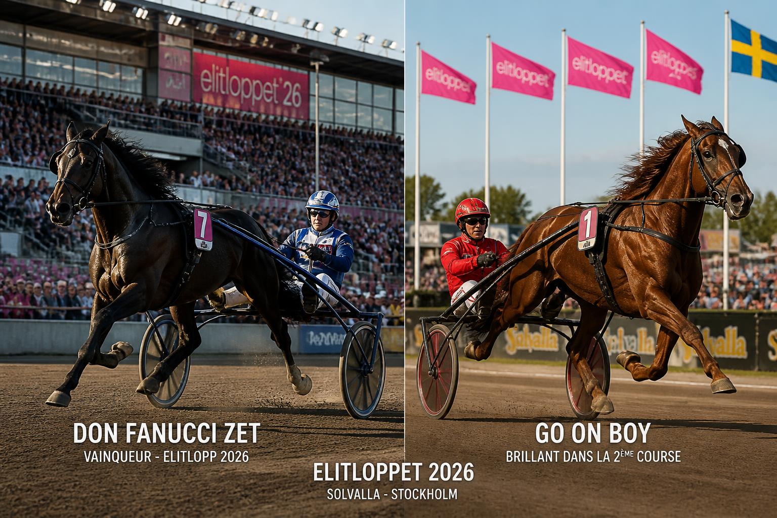 suivez en direct l'elitlopp 2026 avec la victoire impressionnante de don fanucci zet dans la première course et la performance éclatante de go on boy lors de la deuxième sur equidia.
