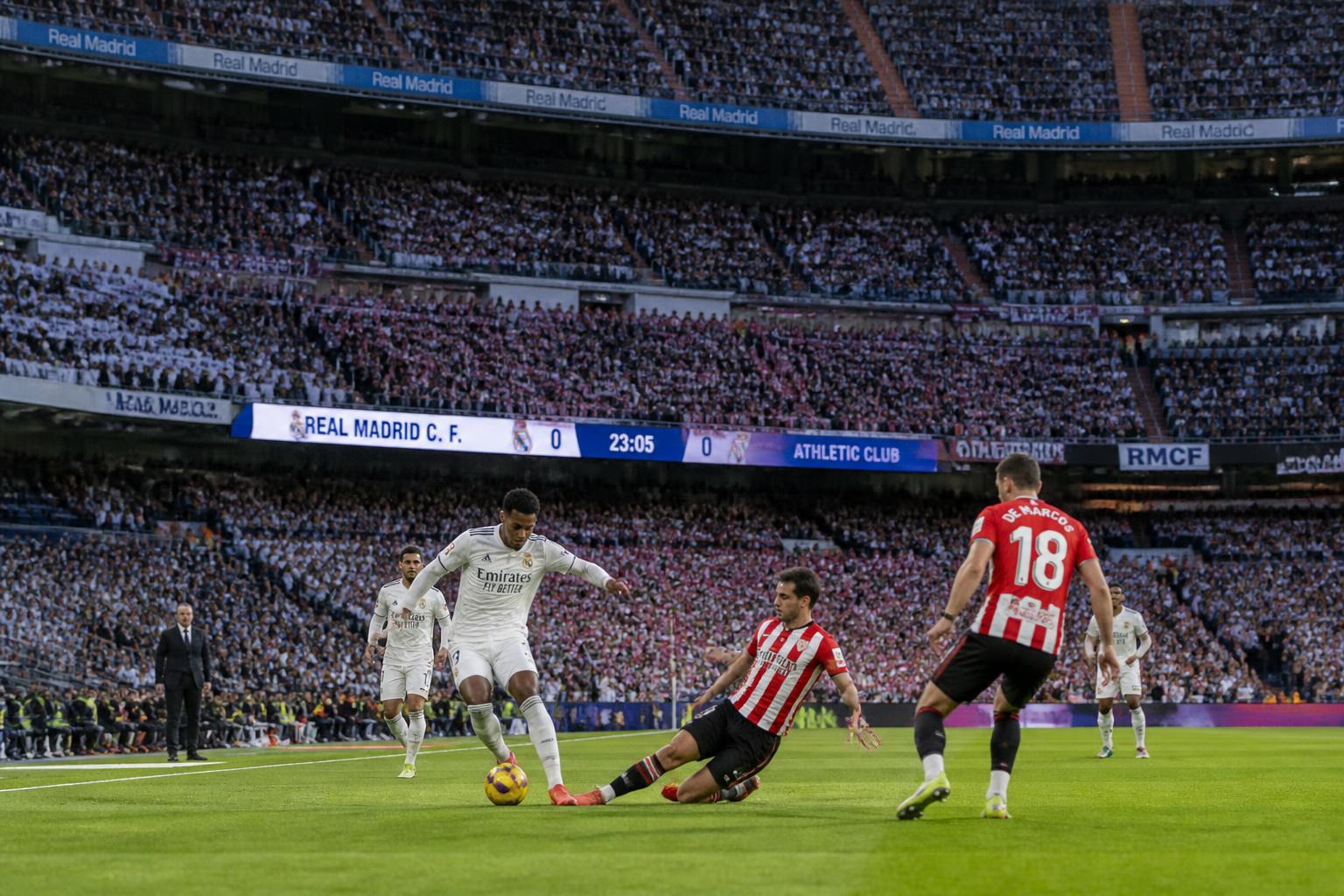 suivez les dernières nouvelles du match entre le real madrid et l'athletic bilbao. découvrez les résultats en temps réel et ne manquez aucune action de ce duel passionnant.