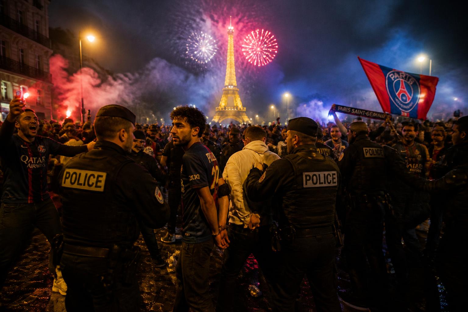 découvrez comment les festivités parisiennes se poursuivent malgré des centaines d'arrestations suite au triomphe du psg, entre célébrations passionnées et mesures de sécurité renforcées.