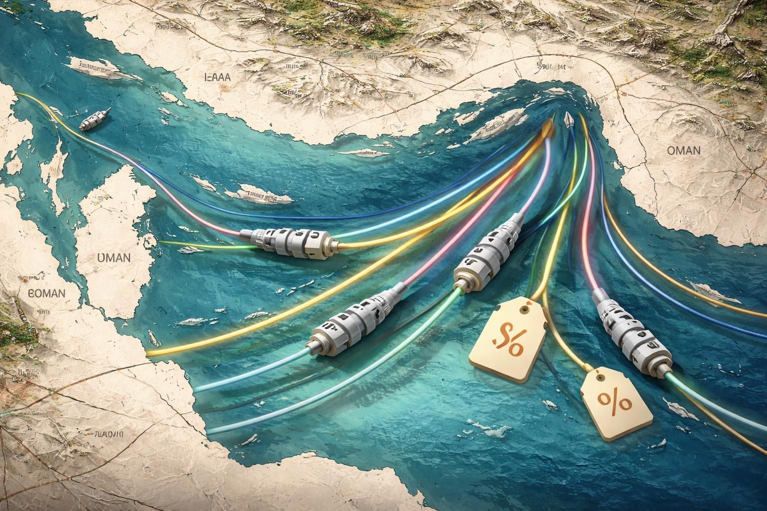 découvrez comment l'iran envisage de taxer les câbles sous-marins stratégiques dans le détroit d’ormuz, un point clé pour le transport mondial de données et d'énergie.