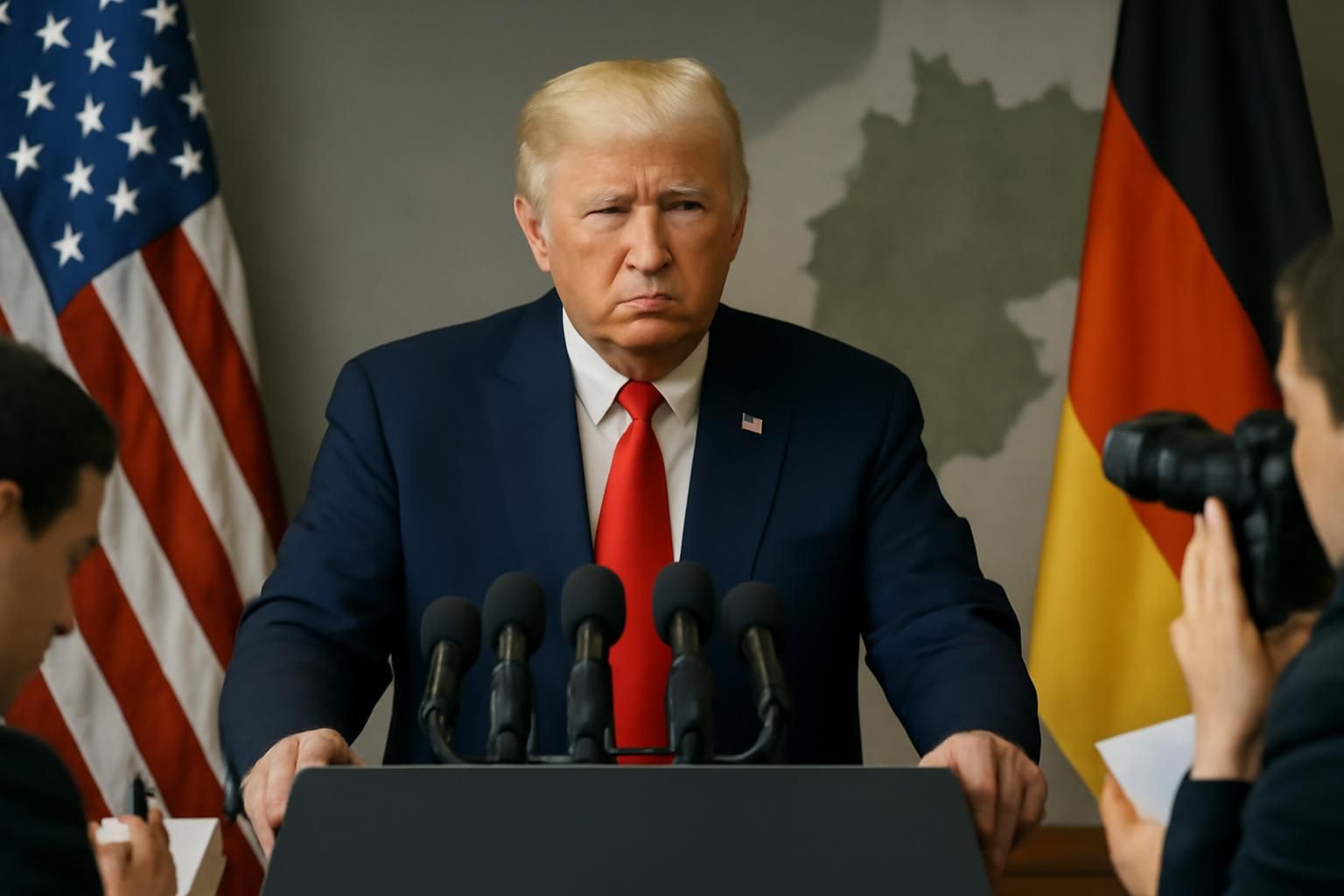 donald trump annonce le retrait de 5 000 soldats américains stationnés en allemagne d'ici un an, marquant un changement majeur dans la présence militaire américaine en europe.