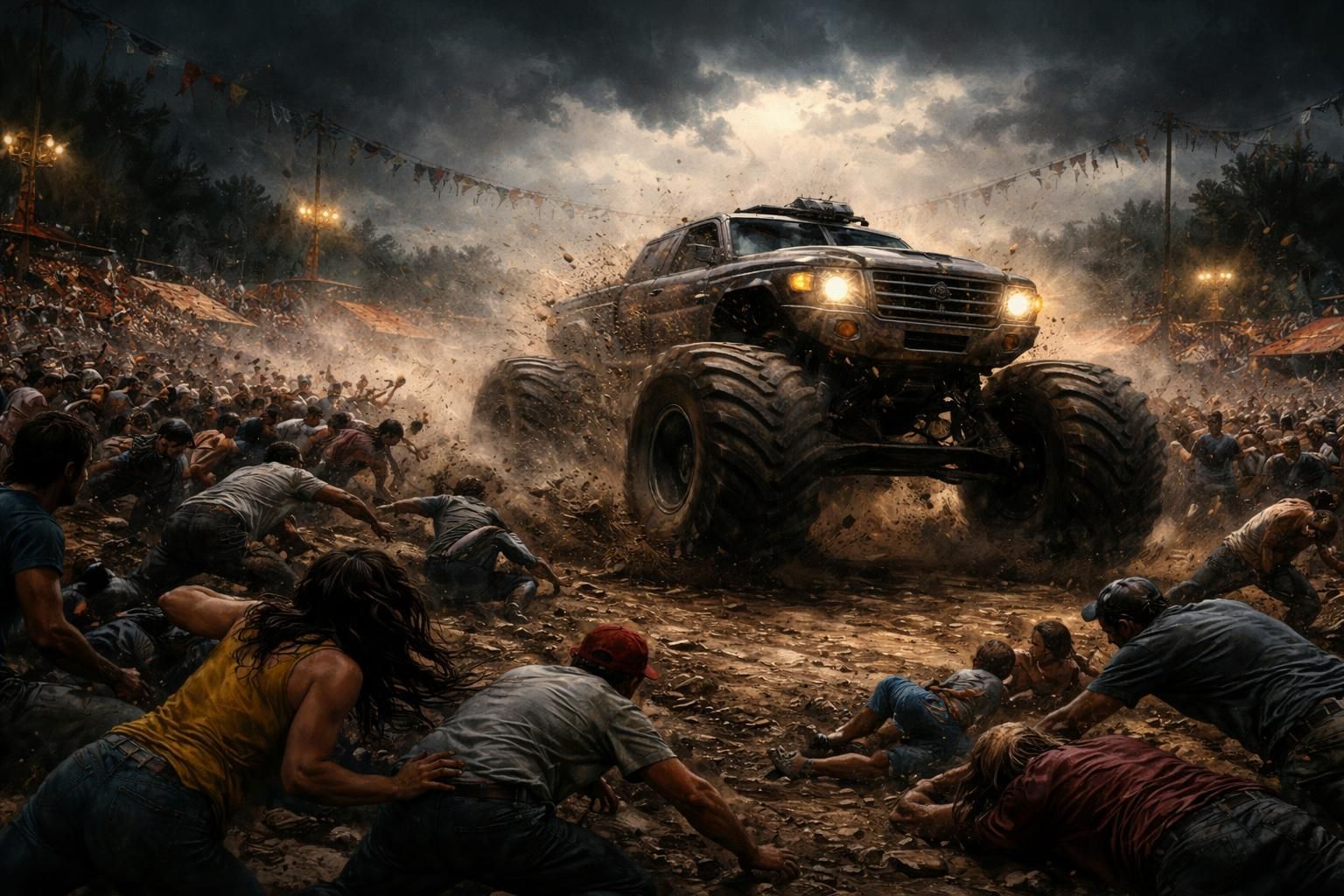 tragédie en colombie : un monster truck perd le contrôle lors d'un spectacle, fonce dans la foule et cause plusieurs décès. retour sur cet accident dramatique.