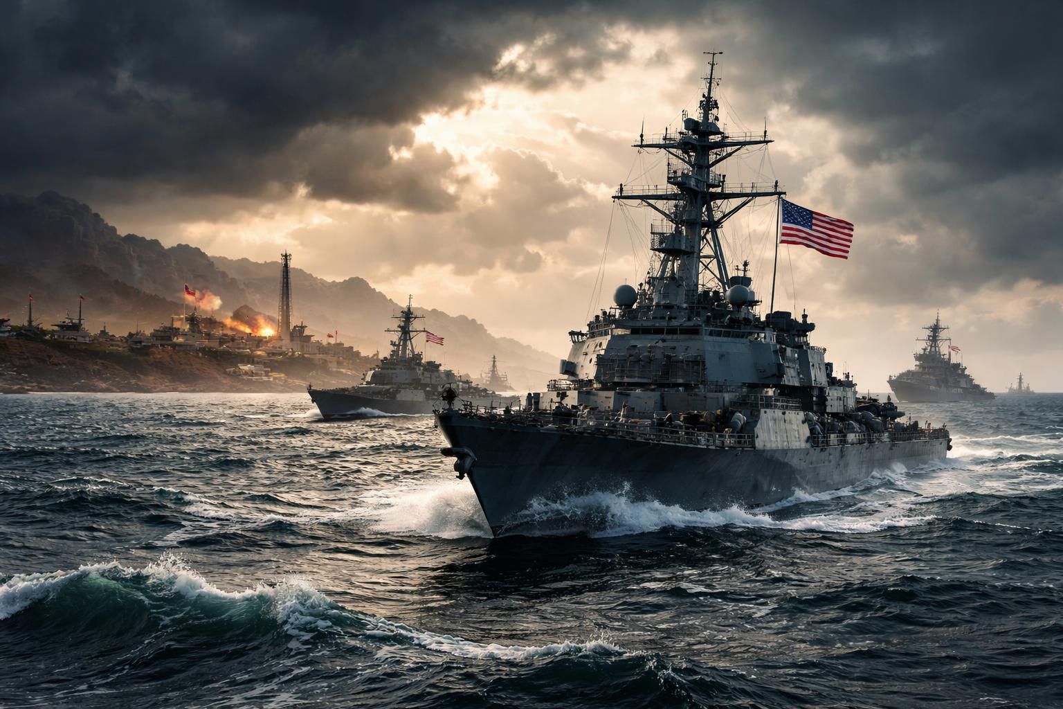 suivez en direct les tensions au moyen-orient : l'iran menace l'armée américaine d'une attaque si elle s'approche du détroit d'ormuz, au cœur d'un conflit international majeur.