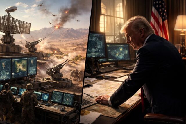 EN-DIRECT-Conflit-au-Moyen-Orient-lIran-renforce-ses-defenses-anti-drones-tandis-que-Trump-envisage-de-contourner-le-Congres-pour-intensifier-les-operations-640x427 En direct : Conflit au Moyen-Orient – l'armée israélienne revendique 200 frappes en Iran en à peine 24 heures