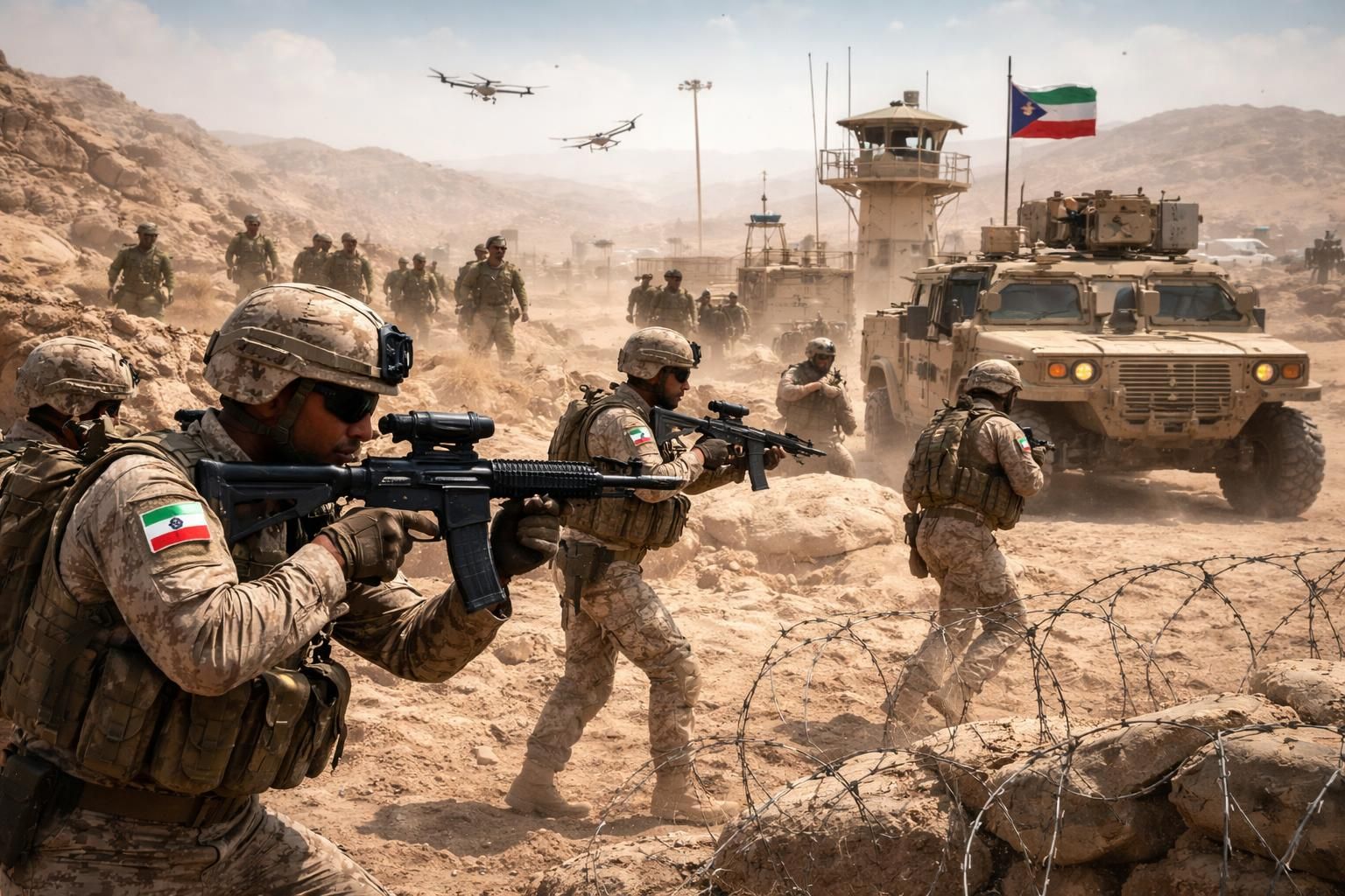 suivez en direct l'évolution du conflit au moyen-orient avec le koweït qui déjoue une tentative d'infiltration orchestrée par les gardiens de la révolution iraniens, assurant la sécurité régionale.