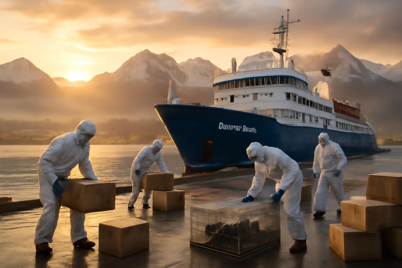 suivez en direct l'alerte sanitaire à bord du «mv hondius» où un cas de hantavirus a été détecté. le débarquement est prévu pour lundi à ushuaïa, avec une enquête en cours axée sur la présence de rongeurs.