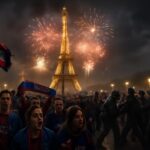 suivez en direct le sacre du psg en ligue des champions, marqué par un drame en marge des célébrations. paris retient son souffle avant le retour des joueurs.