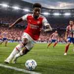 suivez en direct sur rmc sport la demi-finale palpitante entre arsenal et l'atlético de madrid, où saka vient d'offrir un avantage décisif avant la pause.