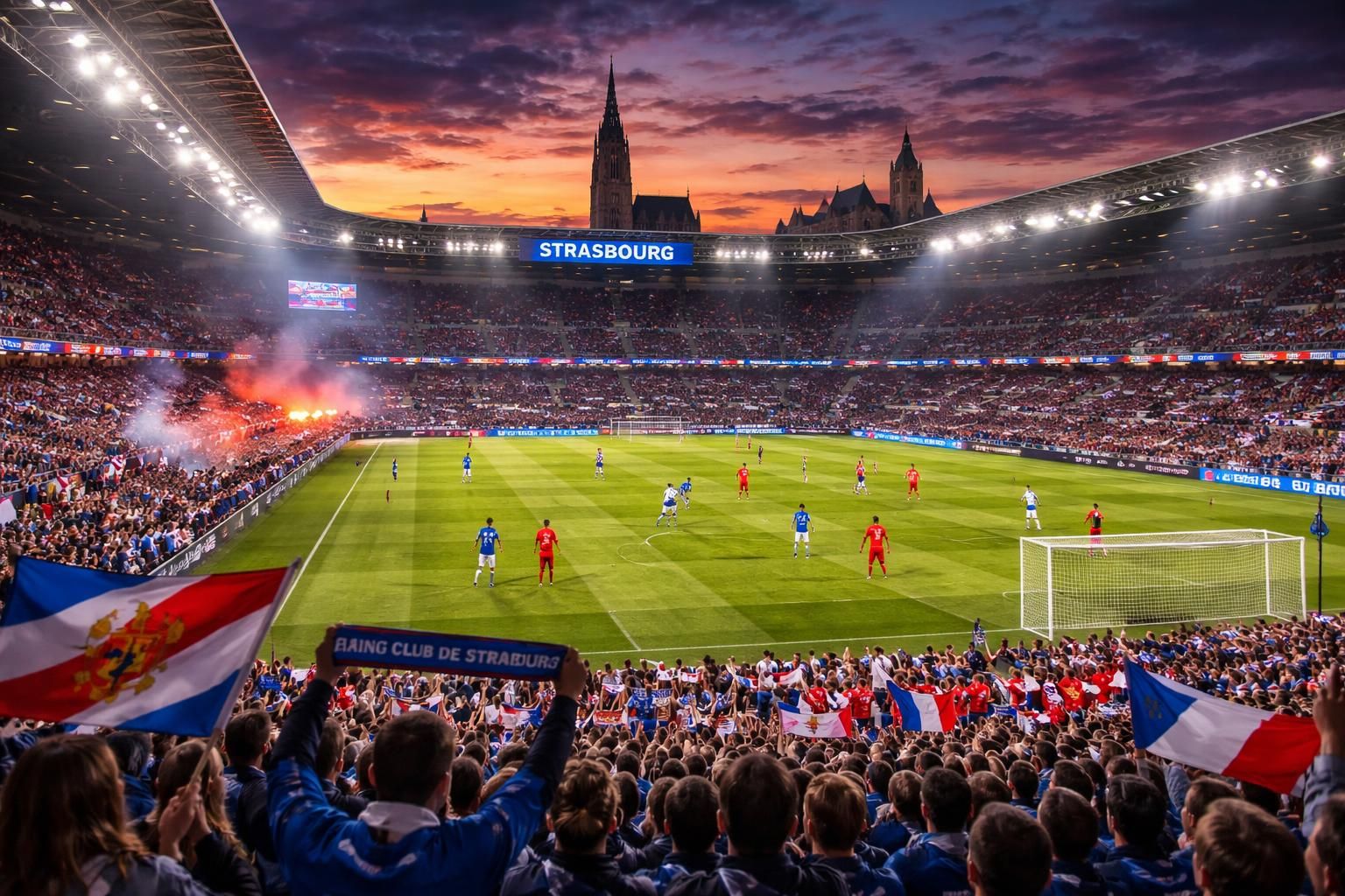 suivez en direct la rencontre strasbourg-rayo vallecano où le racing espère s'inspirer du psg pour offrir une finale intense en alsace. toutes les actions et analyses en live.