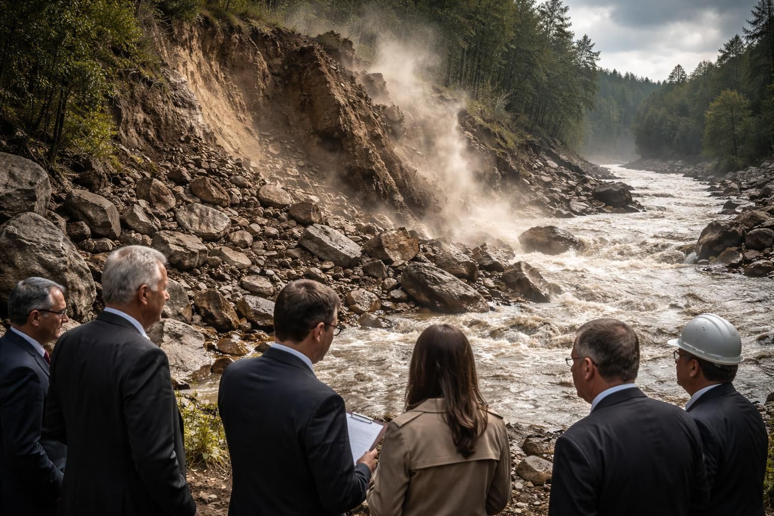 éboulement à la rivière : les responsables sont jugés pour gestion négligente, mais l'effondrement lui-même ne conduit pas à leur condamnation. détails et enjeux de ce procès.