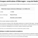 environ 5 000 soldats américains quittent l'allemagne, suscitant une réaction significative de berlin face à ce retrait stratégique majeur.