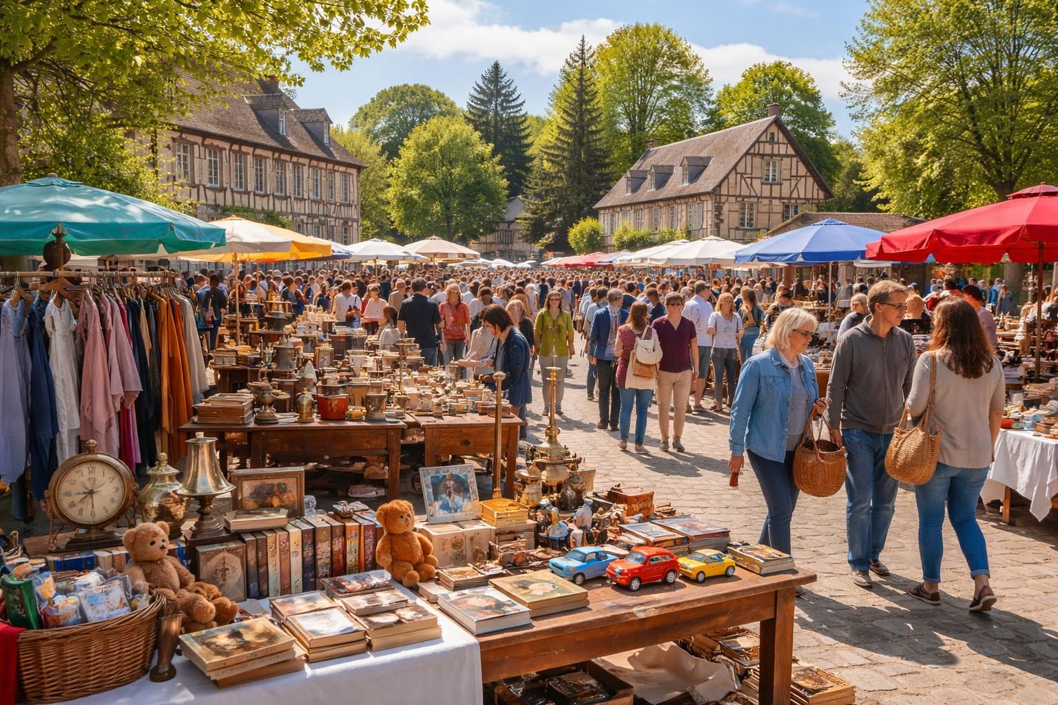 découvrez le guide complet des foires à tout et brocantes dans l'eure du vendredi 1er au dimanche 3 mai. trouvez les meilleures adresses pour chiner et profiter des marchés aux puces près de chez vous.