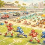 découvrez un week-end unique à miami mêlant f1, univers lego, football américain et plage artificielle pour une expérience riche et douce.