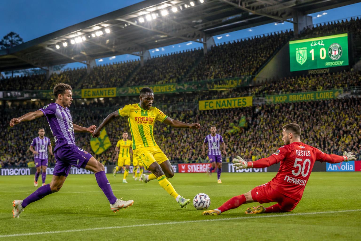 ne manquez pas le dernier match de ligue 1 du fc nantes contre toulouse fc, un spectacle ultime devant les supporters nantais, à suivre sur ouest-france.