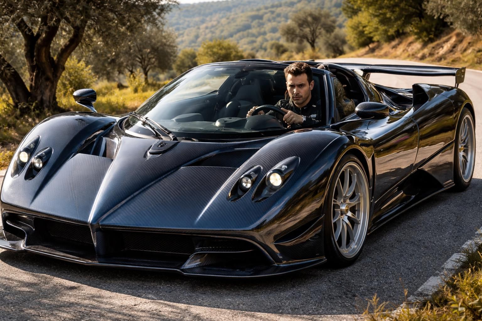découvrez fernando alonso au volant de sa superbe pagani zonda roadster, un modèle unique au monde, dans un article exclusif signé italpassion.