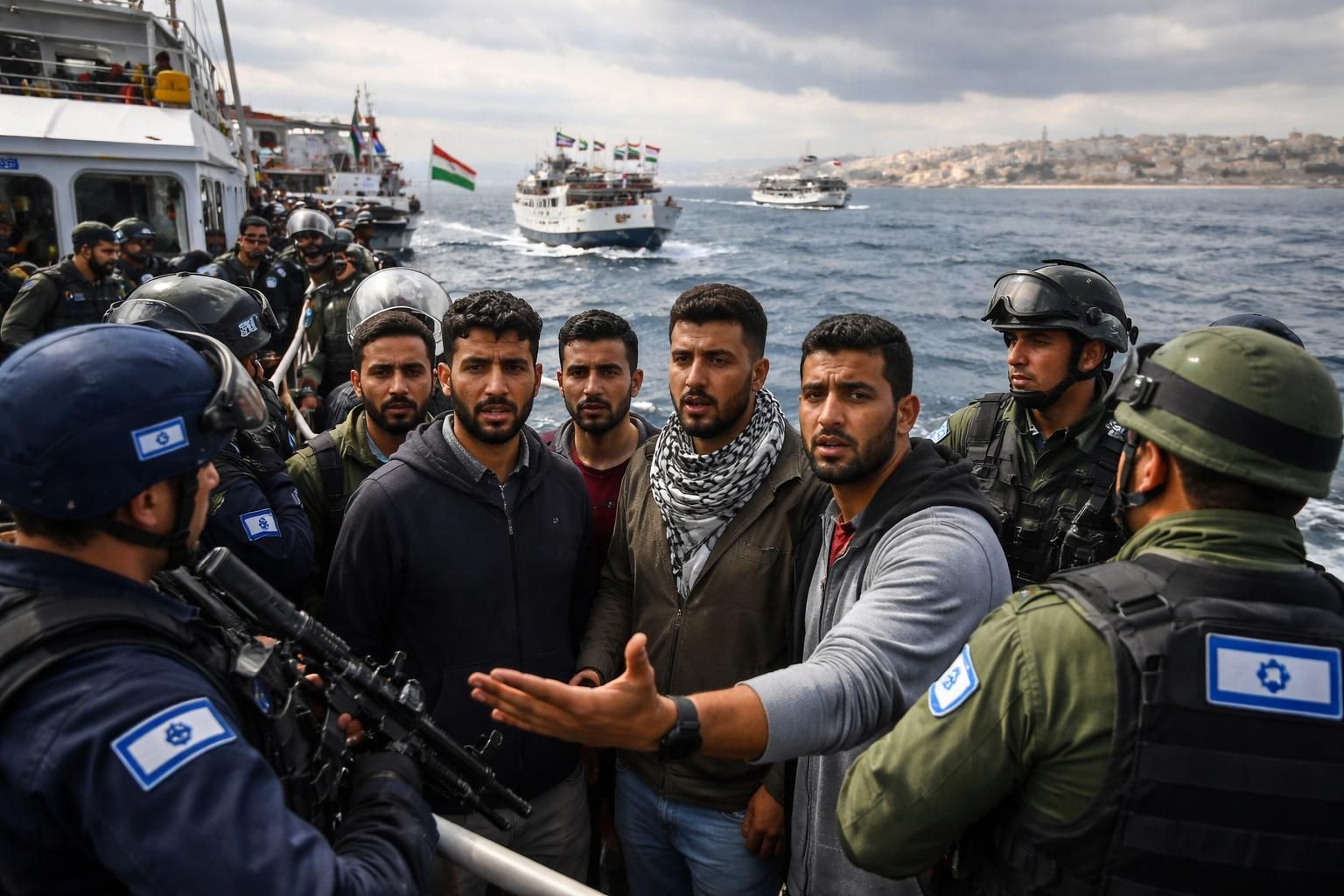 découvrez la réaction d'une ong suite à l'arrestation de sept marocains par les autorités israéliennes lors d'une flottille humanitaire pour gaza. un événement dénoncé avec force sur yabiladi.com.