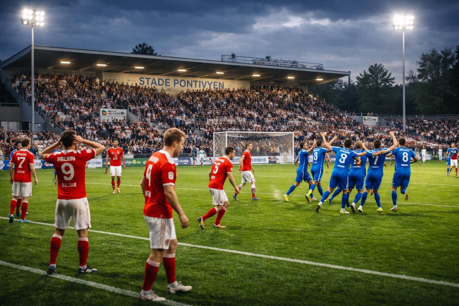 football régional 1 : le stade pontivyen manque de peu la victoire contre plabennec dans un match intense et disputé.