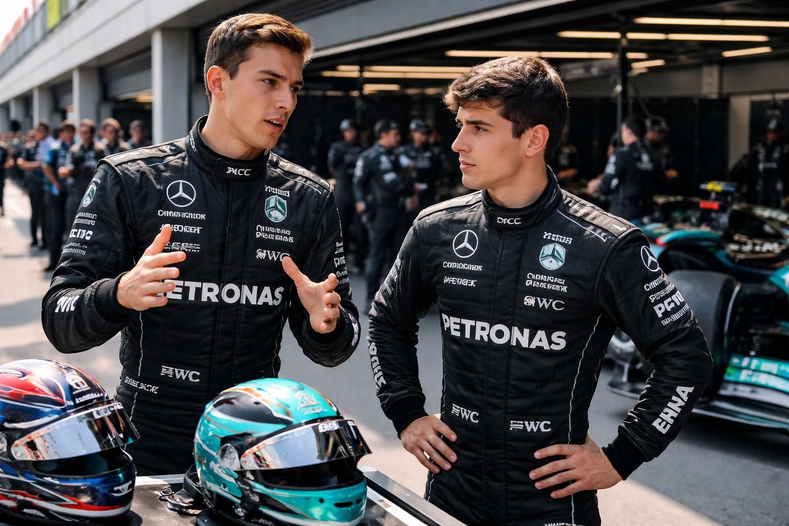 découvrez les explications de george russell et kimi antonelli sur les nouvelles règles de course chez mercedes après les tensions lors du grand prix du canada.