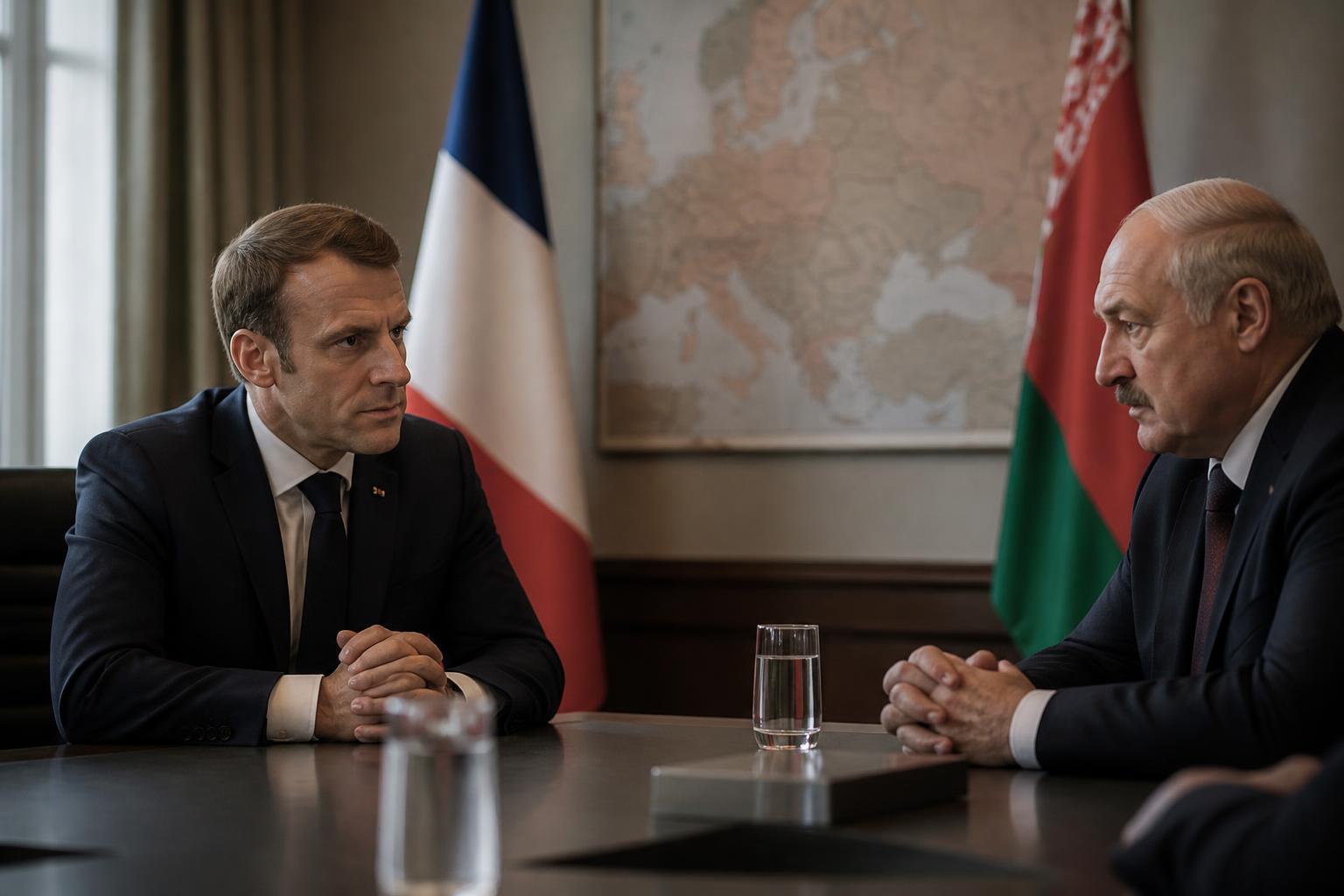 analyse des raisons pour lesquelles emmanuel macron engage un dialogue avec loukachenko, l'allié controversé de moscou, dans le contexte de la guerre en ukraine.