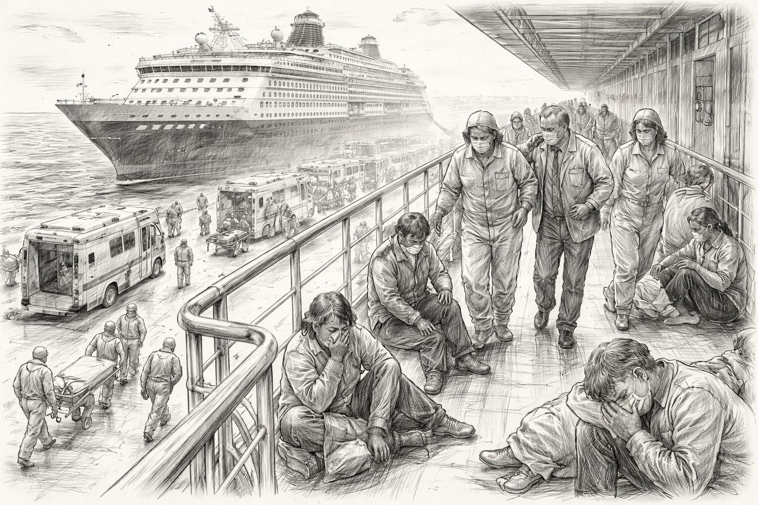 le croisiériste confirme l'évacuation en urgence de tous les passagers symptomatiques à bord du mv « hondius » suite à un cas de hantavirus. suivez les dernières informations sur cette situation à bord.