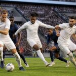 harry kane, michael olise et rayan cherki perturbent le jeu et mettent le psg en difficulté lors d'un affrontement intense.