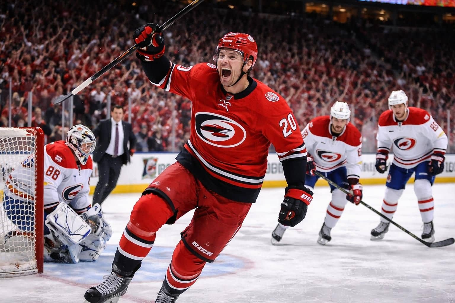 les hurricanes prennent le dessus sur les canadiens avec une victoire 3-0 en troisième période, tandis que dobeš fait son retour au banc. suivez les moments forts et analyses sur la presse.