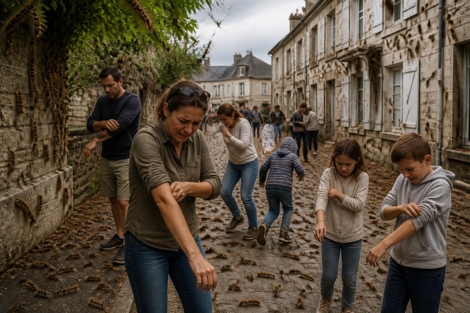 une invasion de chenilles urticantes provoque des démangeaisons chez les habitants d'une ville de l'oise, qui lancent l'alerte pour sensibiliser et prévenir les risques.