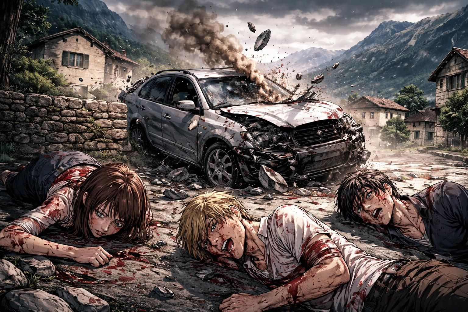 un accident violent en isère fait trois blessés, dont deux en urgence absolue, après un choc contre un muret. retrouvez tous les détails sur le dauphiné libéré.