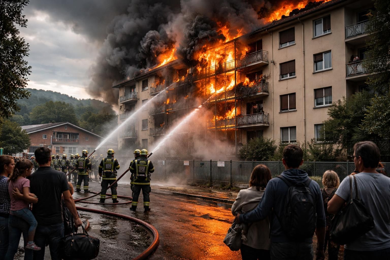un incendie majeur ravage un appartement à saint-barthélemy, en isère, entraînant la fermeture indéfinie de l'école locale pour assurer la sécurité des élèves et des habitants.