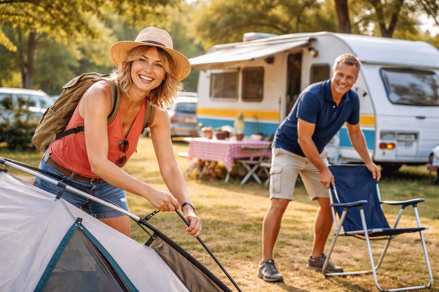découvrez karin viard et franck dubosc dans une nouvelle comédie estivale sur france 3, où ils s'installent au camping pour des aventures drôles et touchantes.