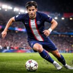 kvaratskhelia en feu au psg : une performance exceptionnelle qui rappelle les légendes du football comme ribéry, messi et cristiano, selon le10sport.