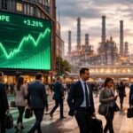 l'europe clôture en hausse après une séance mouvementée, malgré une baisse du prix du pétrole, reflétant l'incertitude des marchés.