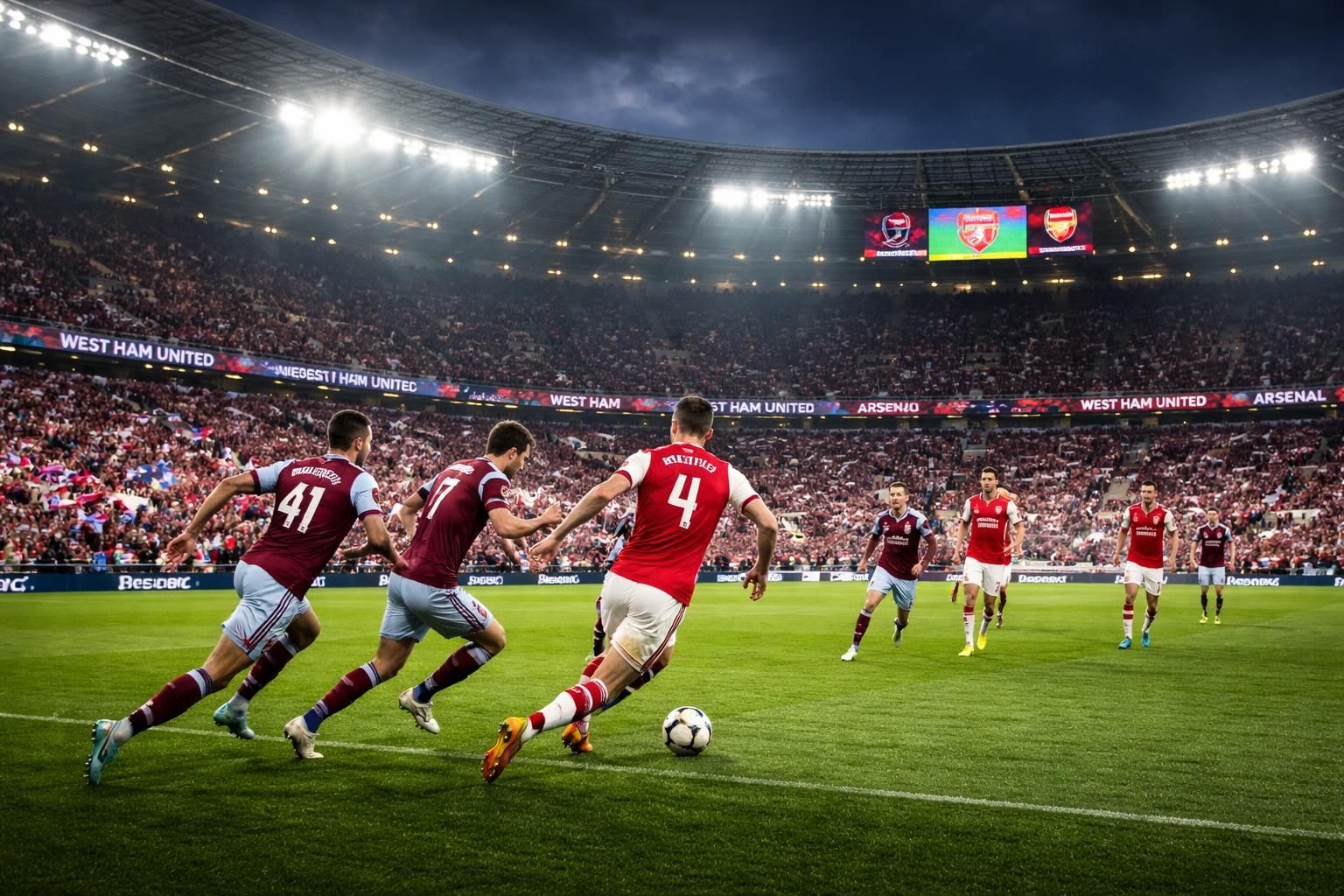 suivez en direct le match palpitant entre west ham et arsenal, un affrontement clé de la premier league 2025-2026, uniquement sur l'équipe.
