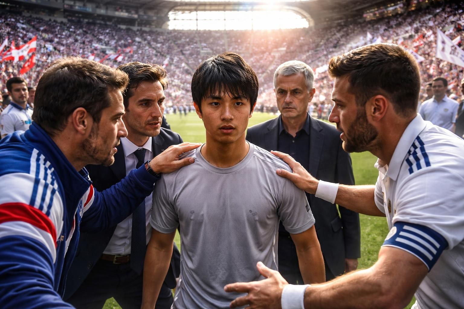 l’ol se prépare à un grand défi en affrontant le real madrid et mourinho pour recruter un jeune talent japonais prometteur.