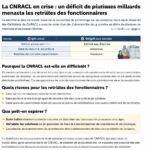 découvrez les enjeux majeurs de la crise de la cnracl : un déficit de plusieurs milliards qui met en danger les retraites des fonctionnaires. analyse et perspectives.