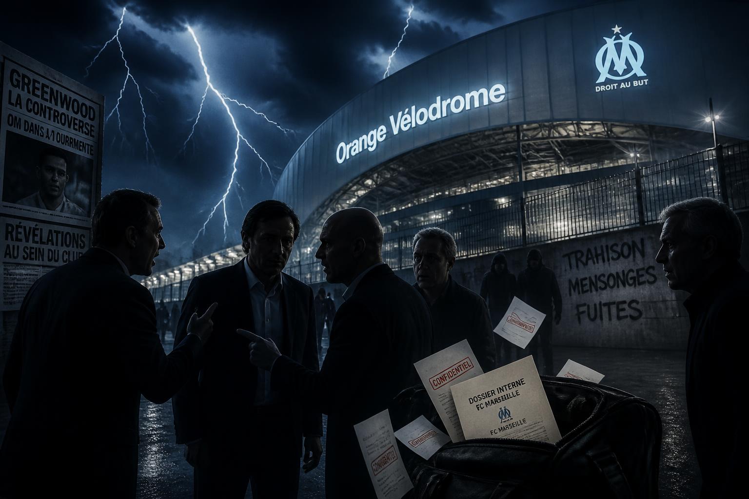 découvrez les tensions et les controverses au sein du football club de marseille : campagne de diffamation autour de greenwood, conflits internes et fuites préoccupantes révélées par la provence.