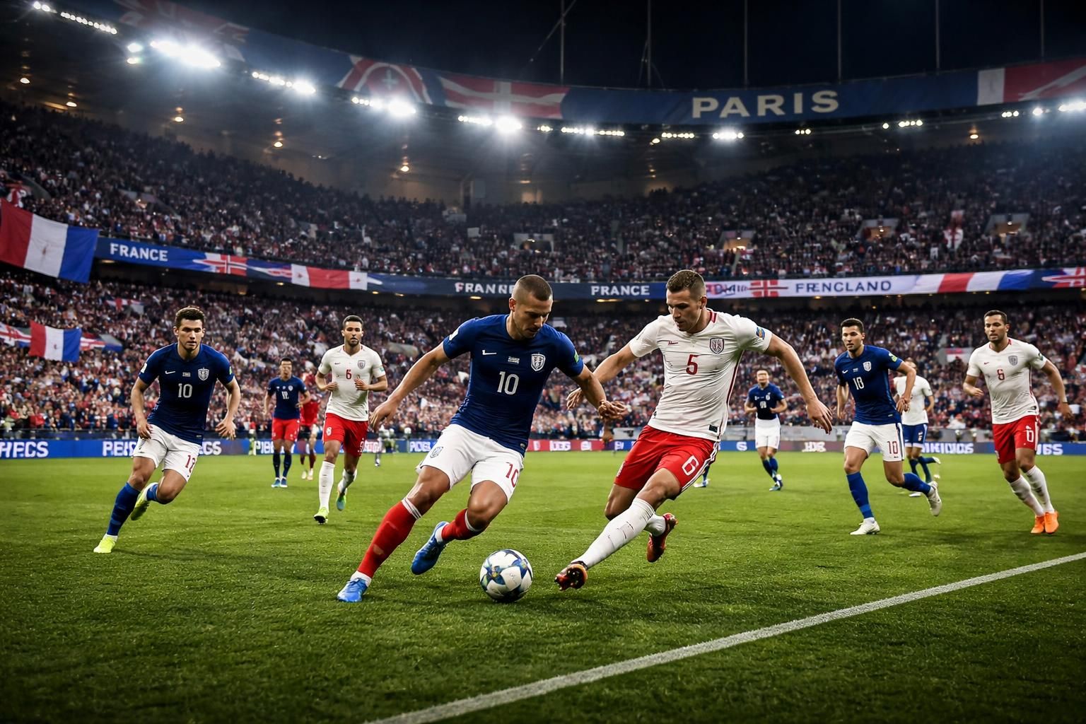découvrez la deuxième édition d'eleven all stars avec un affrontement spectaculaire france-angleterre ce soir au parc des princes, un rendez-vous à ne pas manquer pour les fans de football.