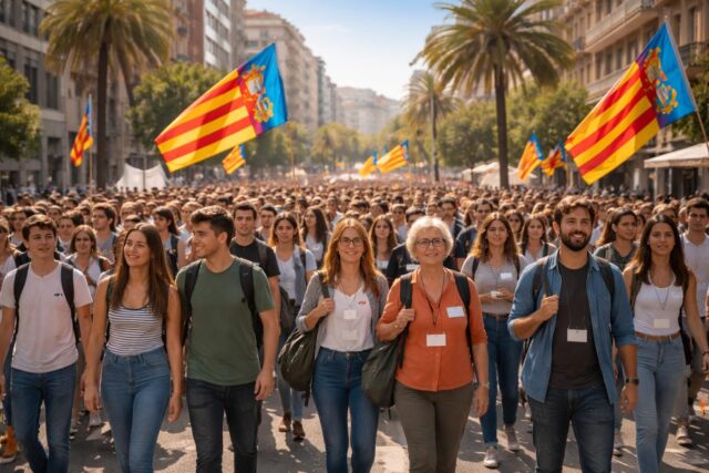 La-greve-etudiante-sallie-a-celle-des-enseignants-valenciens-ce-lundi-Leur-combat-est-le-notre-La-Marina-Alta-.COM_-640x427 Lancement d'une enquête suite à l'enregistrement secret d'une discussion entre le journaliste Thomas Legrand et l'ancienne directrice de France Inter