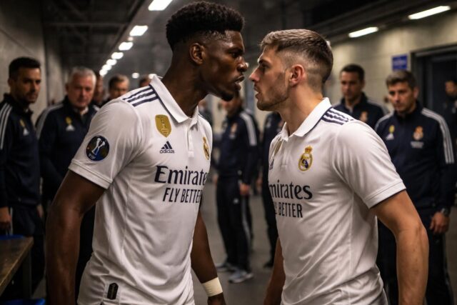 Le-Real-Madrid-lance-une-enquete-disciplinaire-suite-a-laltercation-entre-Aurelien-Tchouameni-et-Federico-Valverde-640x427 L’édito d’Alba Ventura : Jean-Michel Aulas prêt à faire briller Lyon à nouveau